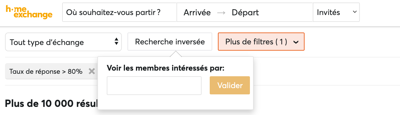 recherche echange de maison