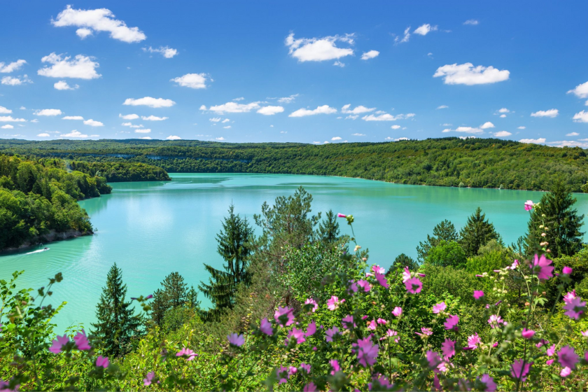 Randonnées Jura sentier lac de Vouglans