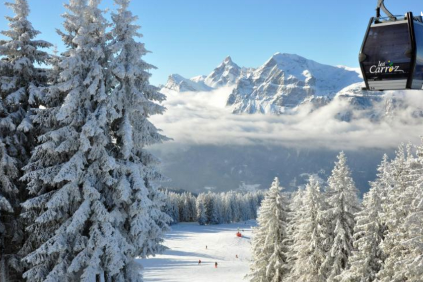 Où partir en France en février Les Carroz d'Araches