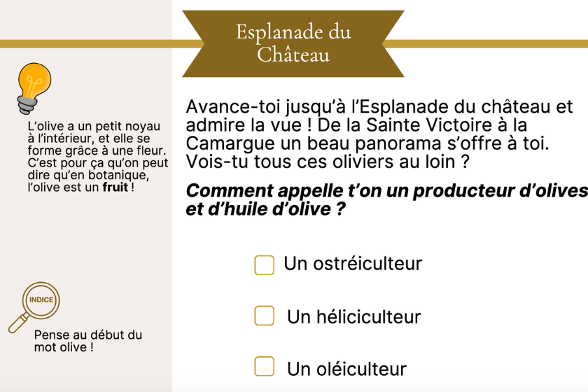 Que faire aux Baux-de-Provence Les Jeux de piste pour les enfants