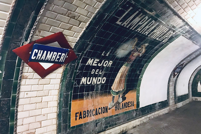 Que faire à Madrid Station métro Andén 0