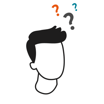 Illustration HomeExchange - homme qui se pose des questions